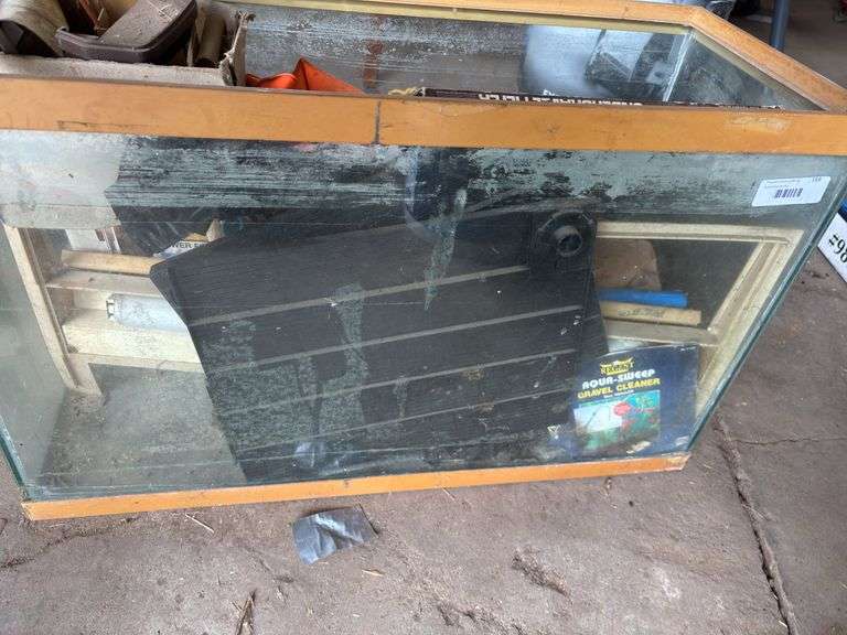 Used Aquarium with Gravel Filter and Accessories image