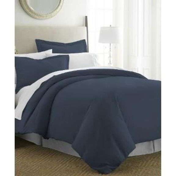 Navy Blue Twin/Twin XL 2-Piece Duvet Cover Set image