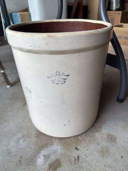 Stoneware Crock with Crown Insignia image