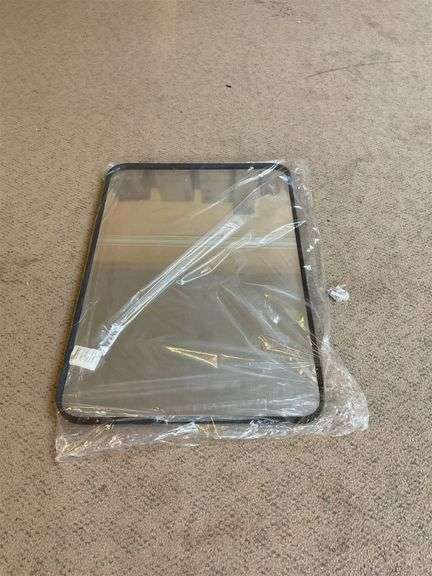 Rectangular mirror with black frame image