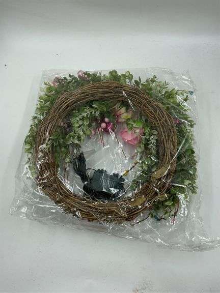 Spring and summer floral wreath