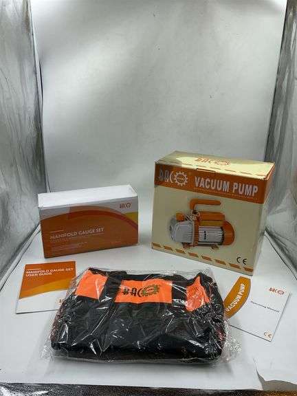 Vacuum pump and manifold gauge set image