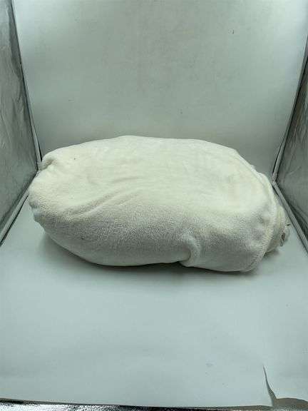 Soft White Throw Blanket image