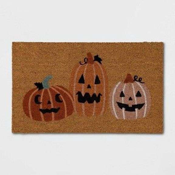 Halloween Jack-o'-Lantern Pumpkin Doormat image