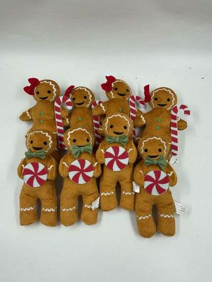 Gingerbread Plush Ornaments (Lot of 10) image