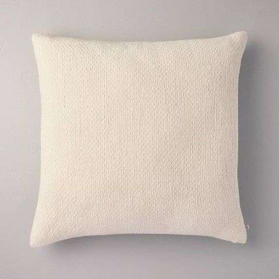 Textured Cream Pillow with Zipper Closure image