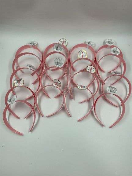 Lot of 16 Pink Hair Headbands image