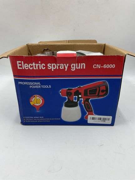 Red electric spray gun image
