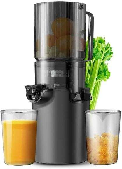 Slow Masticating Juicer, Citrus Juicers with Wide Flip Inlet for Vegetables and Fruits image
