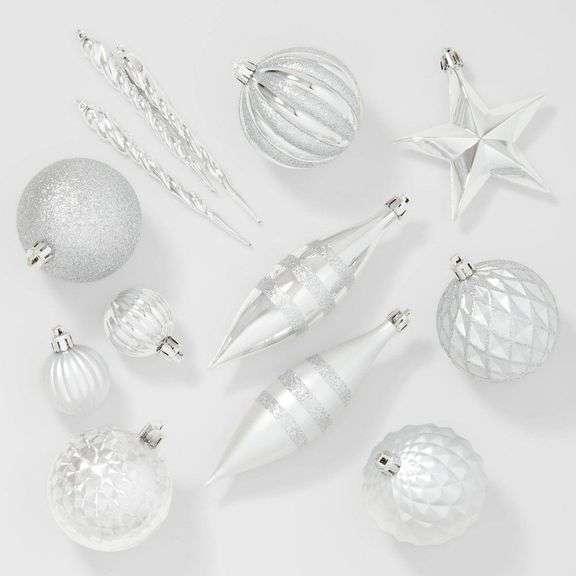 Wonder Shop 40-Piece Silver Ornament Set image