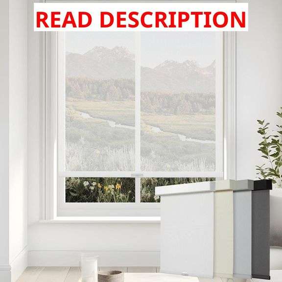 Persilux Solar Blinds 23" W x 72" H, White