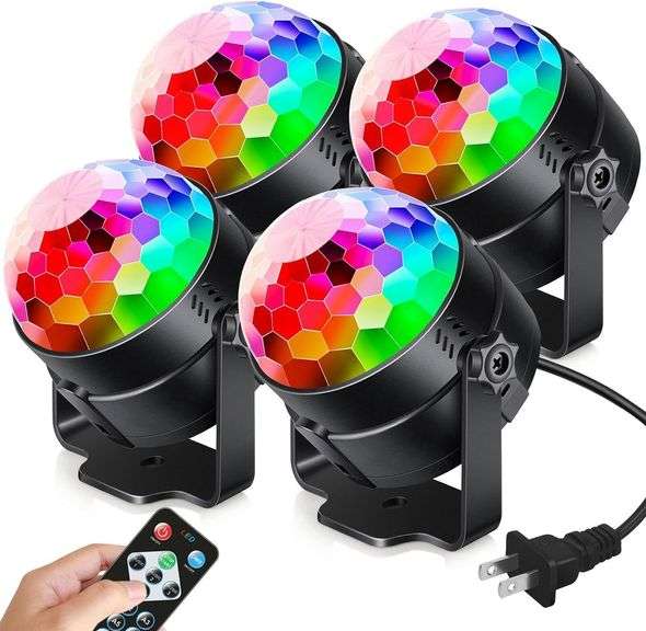 Luditek Party Lights: Sound Activated, Remote