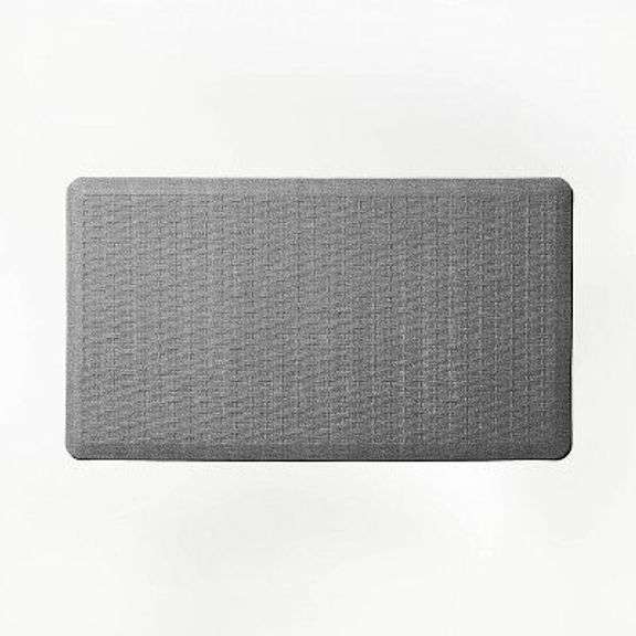 Figmint Basketweave Gray Comfort Rug image