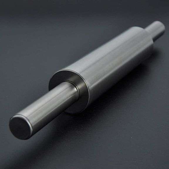 Rolling Pin for Baking | Stainless Steel Rolling Pin | Smooth Light Weight Non-Stick Roller for Baking Cookie, Pizza, Fondant, Pie Crust, Dough, Pastry by LINGYUN (XL-17.91Inch) image