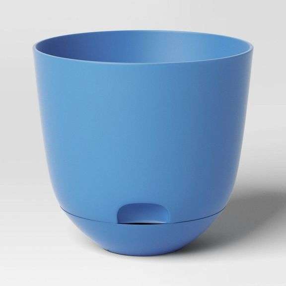 Blue Self-Watering Planter image