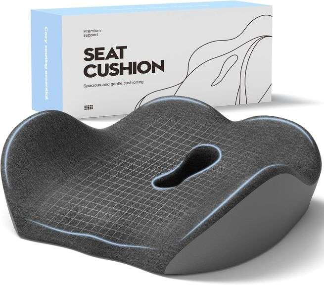 Seat Cushion for Office Chair, Sciatica and Tailbone Pain Relief Cushion, Coccyx Cushion for Car, Desk Chairs, Wheelchair image