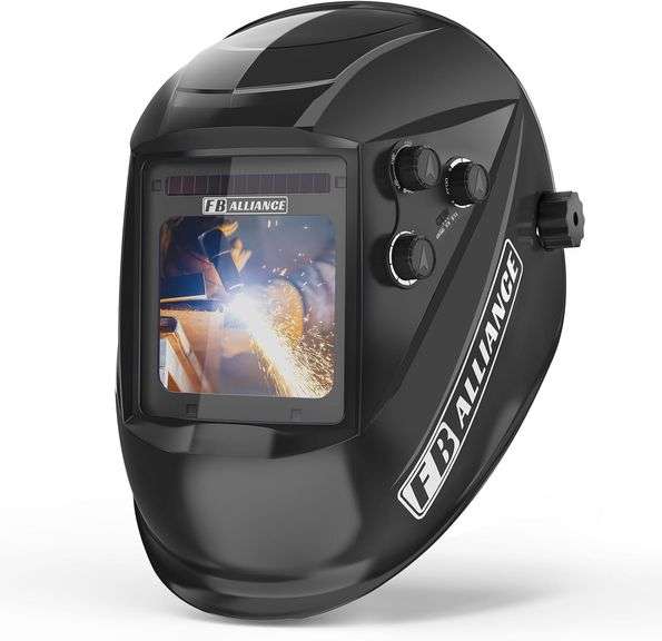 3.94 3.82 Large Viewing Welding Helmet, True Color Auto Darkening Welding Helmet, Solar/Rechargeable Battery Power Welding Hood With 4 Arc Sensor, Wide Shade 4/5-9/9-13 Welding Mask For TIG MIG ARC image