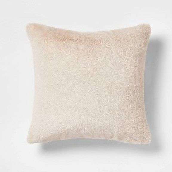 Faux Fur Throw Pillow image