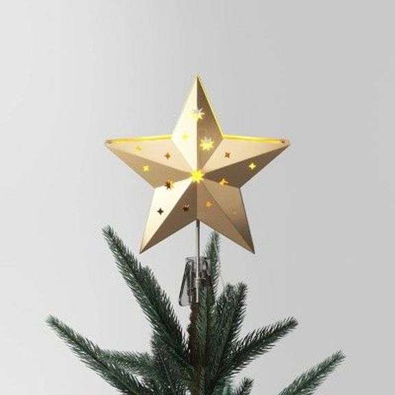 Wondershop Target Gold LED Lit Projection Tree Topper image