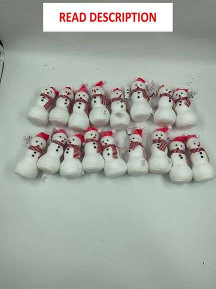 Lot of 16 Snowman Holiday Decorations image