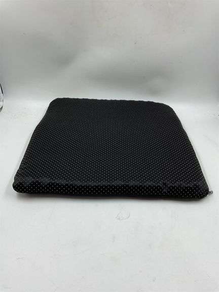 Black silicon filled square seat cushion image