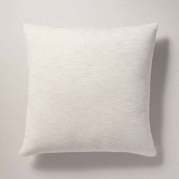 Off-White Textured Throw Pillow image
