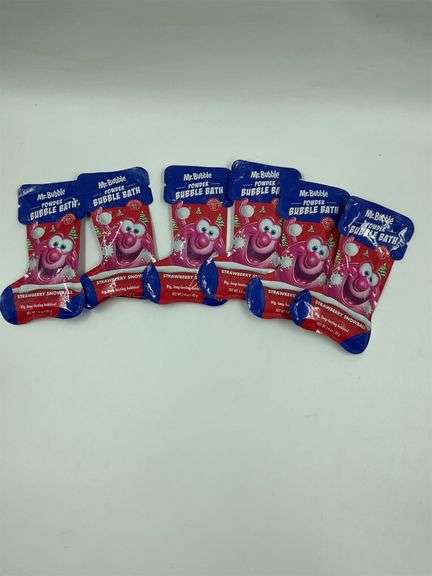 Lot of 5 Mr. Bubble Strawberry Snowball Powder Bubble Bath image