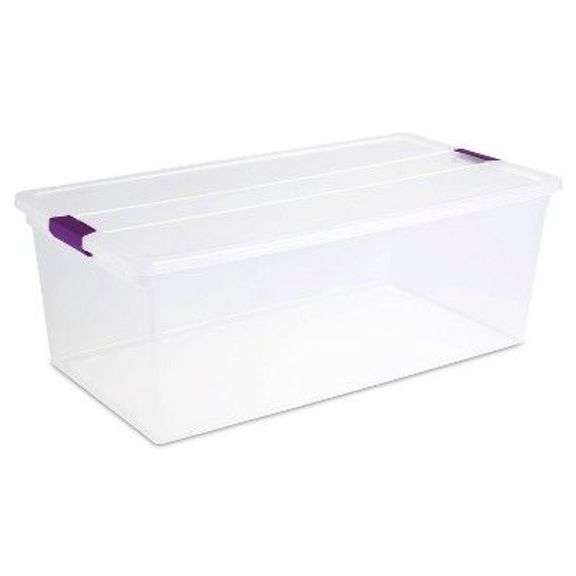 Sterilite ClearView Latch 110 Qt. Storage Box image