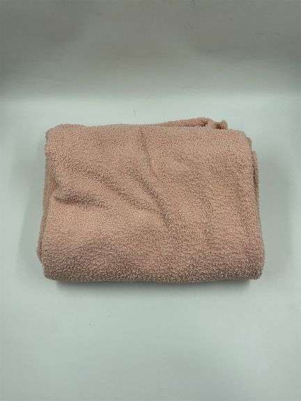 Soft Pink Terrycloth Throw Blanket image