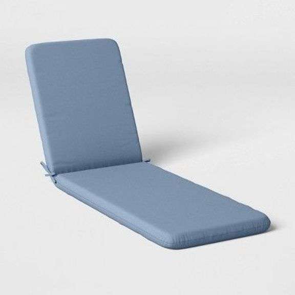 Outdoor Lounge Chair Cushion in Blue image