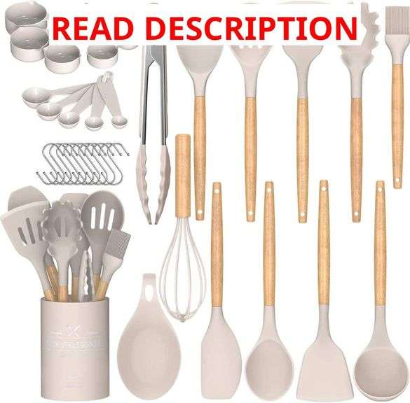 Umite Chef Cooking Utensils Set, 33 pcs Silicone