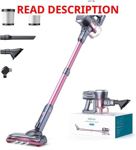 Lubluelu Cordless Vacuum Cleaner,25000Pa Cordless Stick Vacuum with 235W Brushless Motor, 50min Runtime, Detachable Battery, Self-Standing Vacuum for Hard Floor, Carpet, Pet Hair image