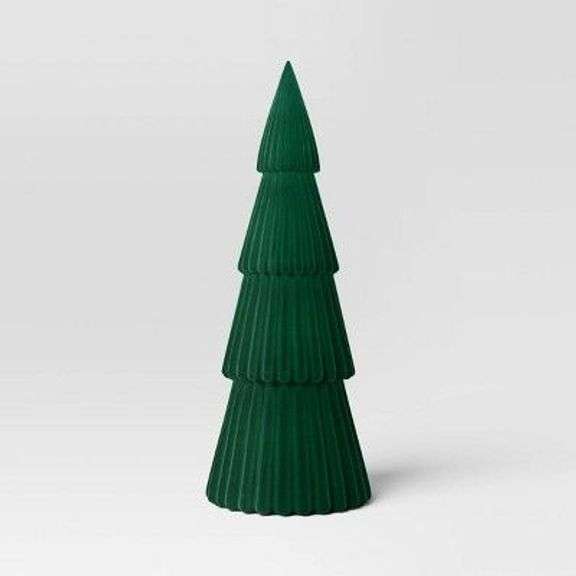 Decorative Green Flocked Christmas Tree image