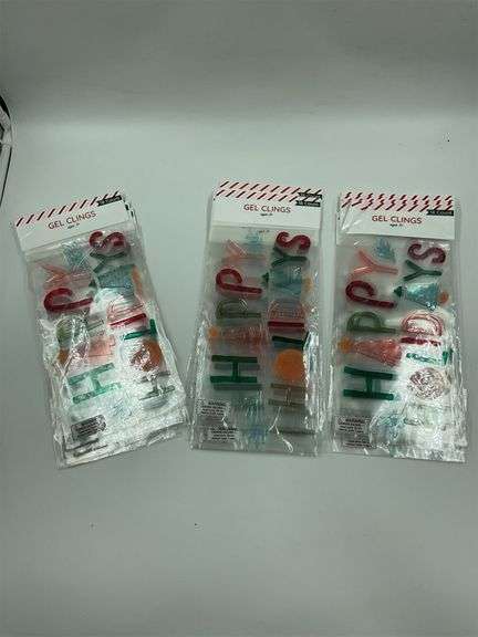 Happy Holidays Gel Clings - Lot of 3 image