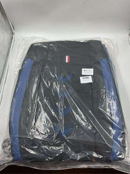 (2) black car seat covers image
