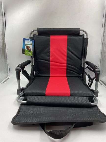 Black and red armchair image