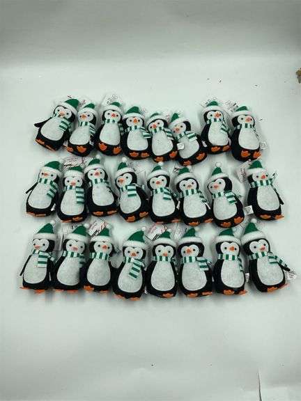 Lot of 24 Penguin Christmas Ornaments image