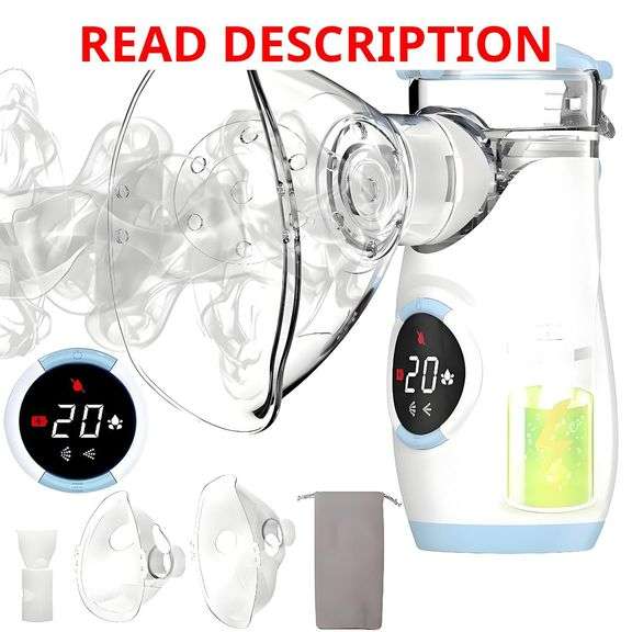 Misty Portable Nebulizer with LED Interface