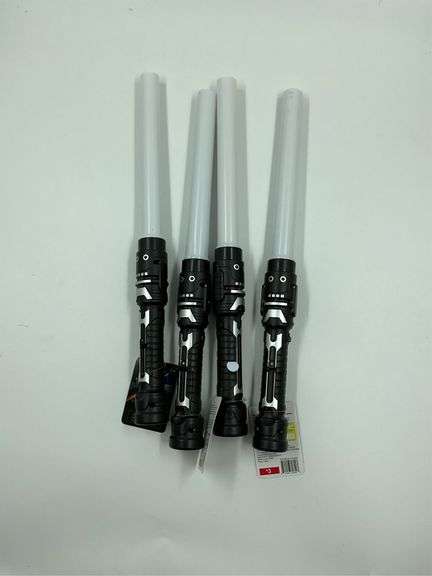 Lot of 4 Light-Up Toy Swords