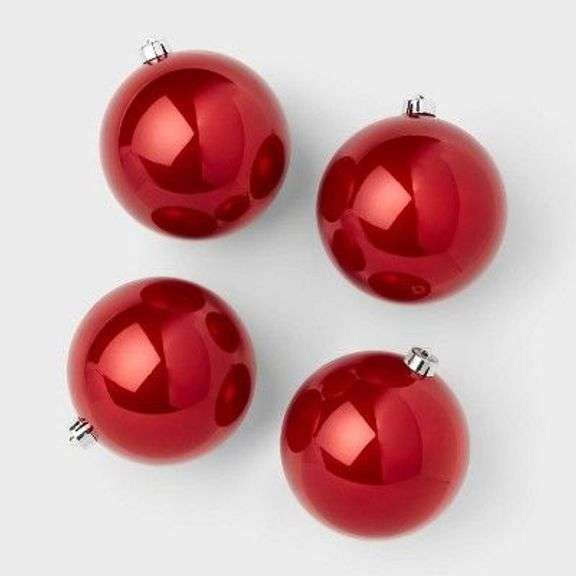 Wondershop 4-Piece Red Ornament Set image