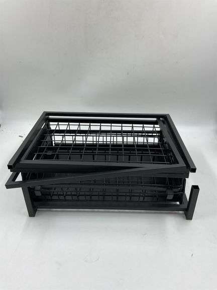Black metal organizer image