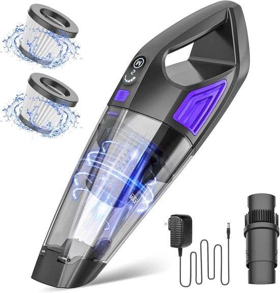 Handheld Vacuum Cordless Cleaner,Powerful Portable and Dust Buster Hand Vcauum Rechargeable with Large-Capacity Battery for CarPetOfficeHome image