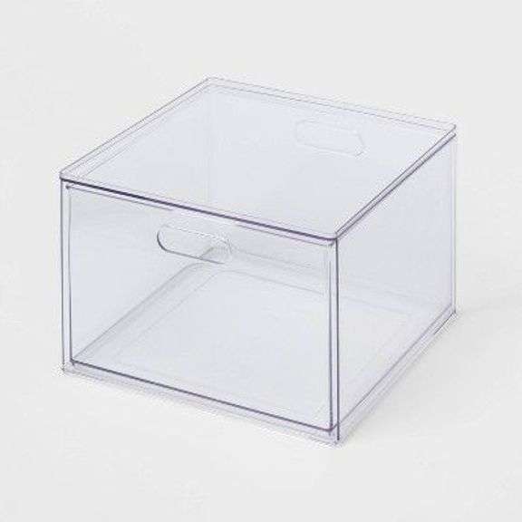 Brightroom Clear Stackable Storage Bins with Lids image