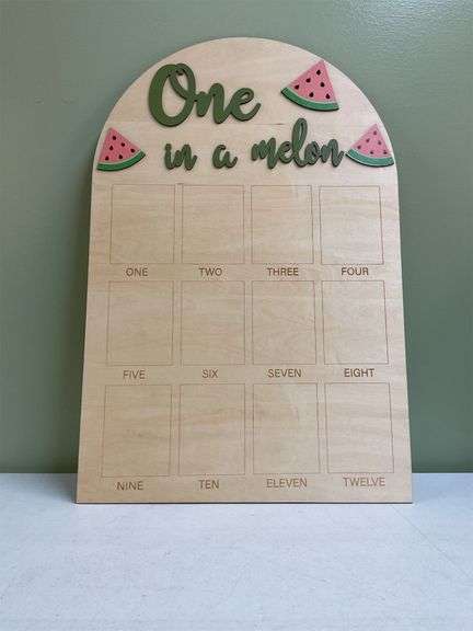 one in a melon monthly calendar image