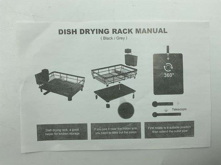 Black dish drying rack image