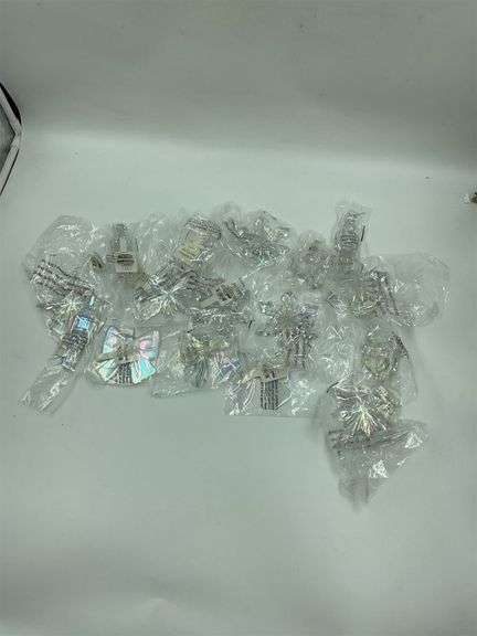 Lot of Iridescent Christmas Ornaments image