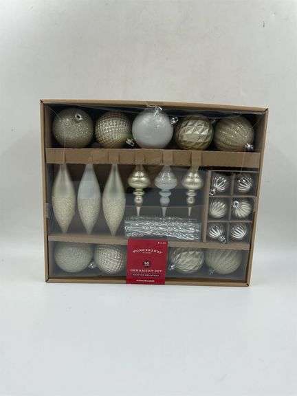 Wondershop at Target 40-Piece Ornament Set, Shatter Resistant, Hooks Included image