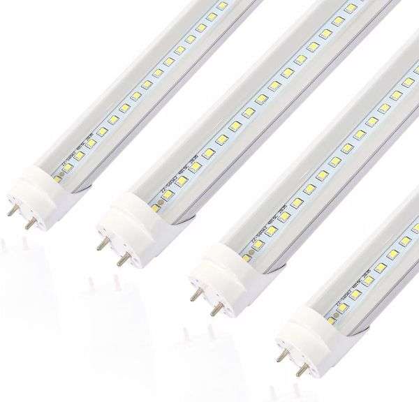 2FT LED Tube Light, T8 T10 Type B LED Light Bulb, 12W 5000K,1560LM High Bright, Replacement 24 Inch F20T12 Fluorescent,Double Ended Power, Clear Cover,4 Pack image