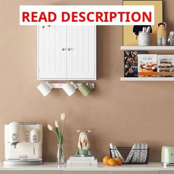 Bathroom Wall Cabinet Over Toilet,Small Medicine Cabinet for Bathroom Laundry Room Kitchen,Space Saver Storage Cabinet with 2 Door Adjustable Shelves White image
