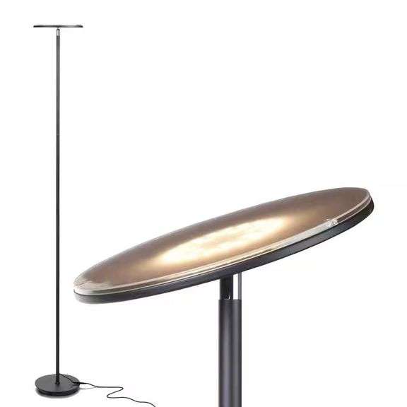 Sky 63 in. Black Torchiere LED Floor Lamp image